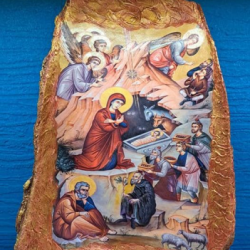 Φλοιός δέντρου - Η Γέννησις του Χριστού