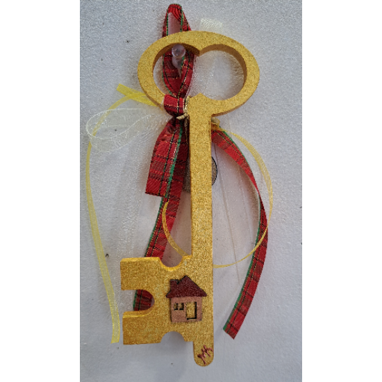 Συλλογή : «Τα χρυσά κλειδιά» : Ξύλινο κλειδί - γούρι